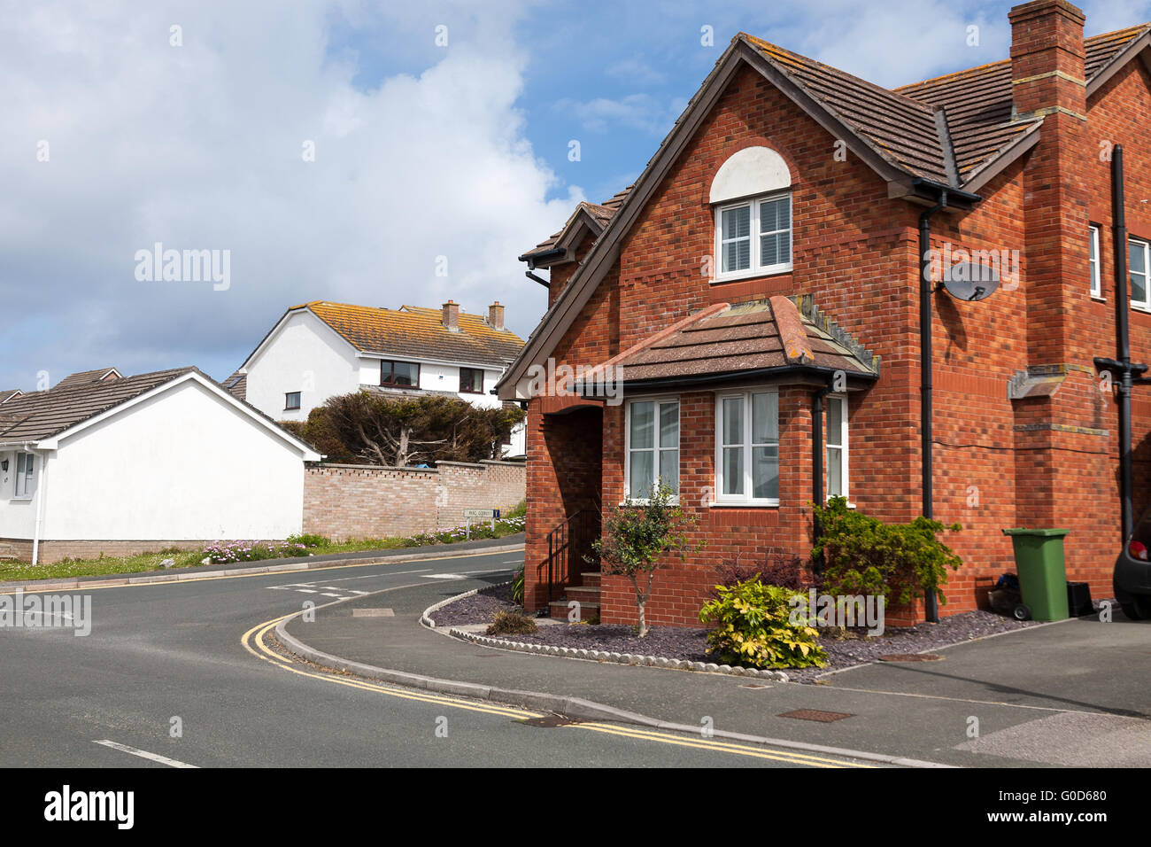 Typical redbrick house, England. Stock Photo
