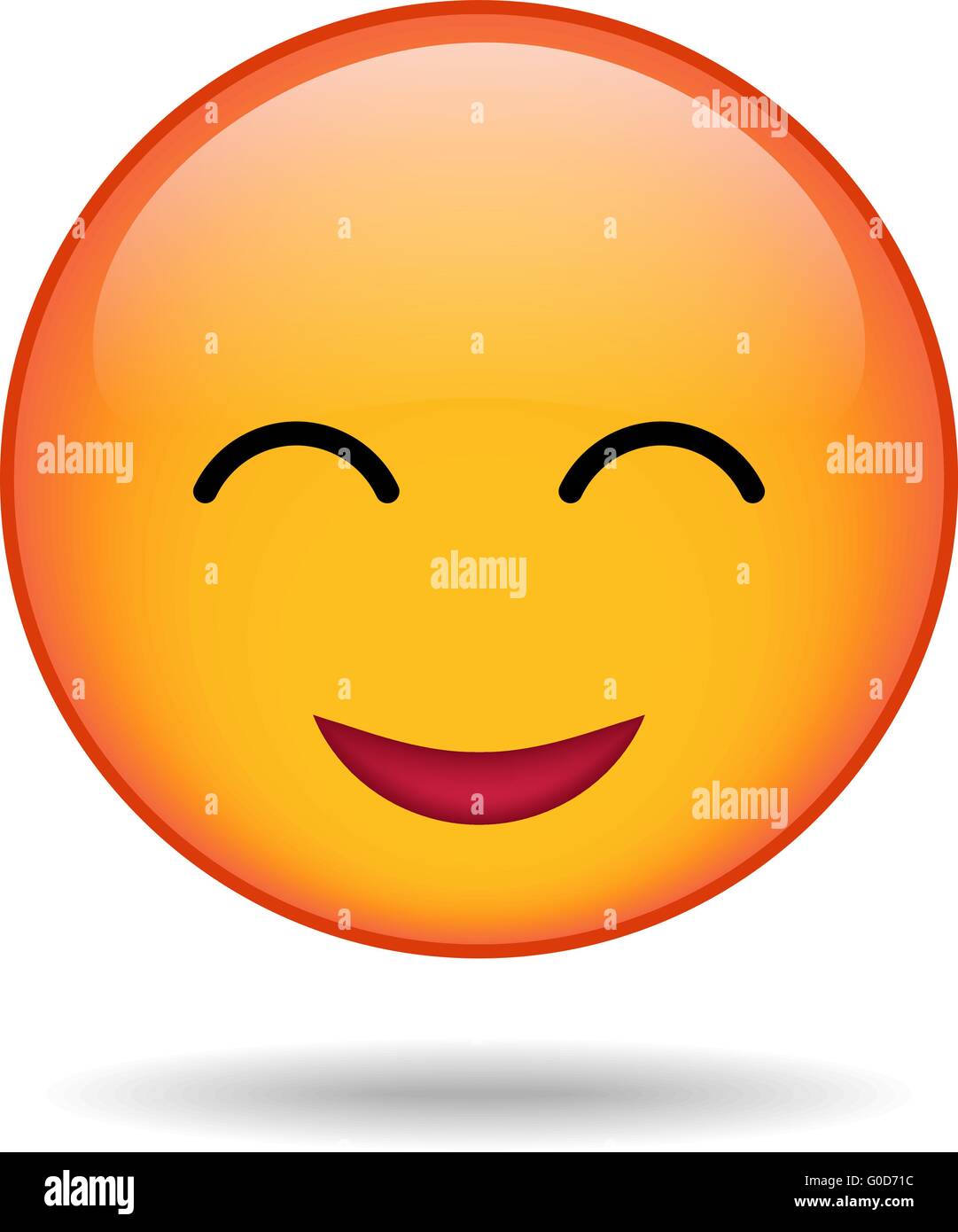 yellow round emoticon Stock Vector Image & Art - Alamy