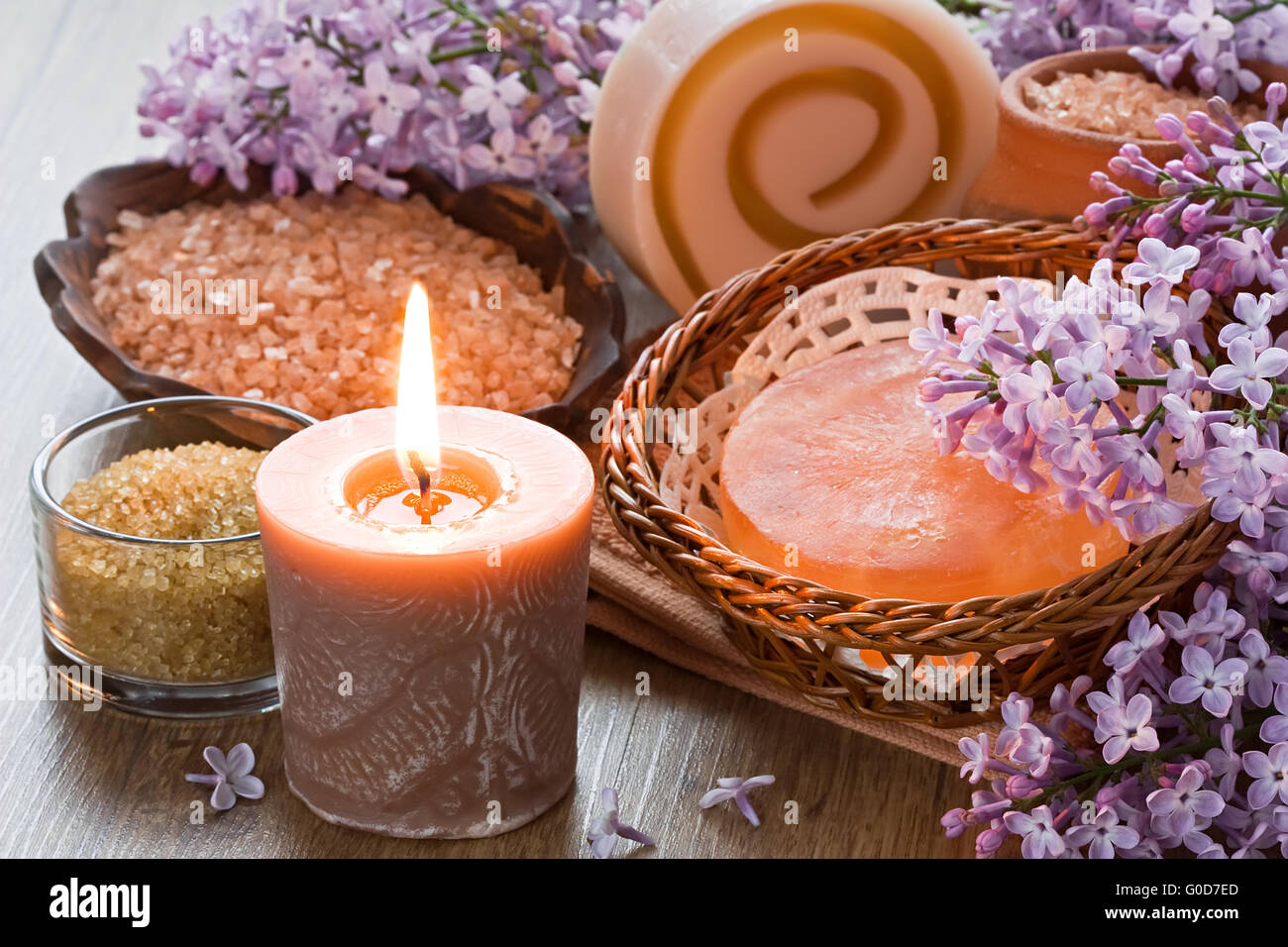 Aroma candle Stock Photo Alamy