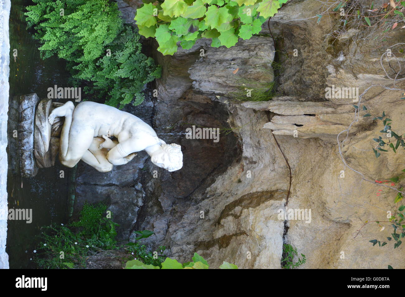 statue in the garden Stock Photo Alamy