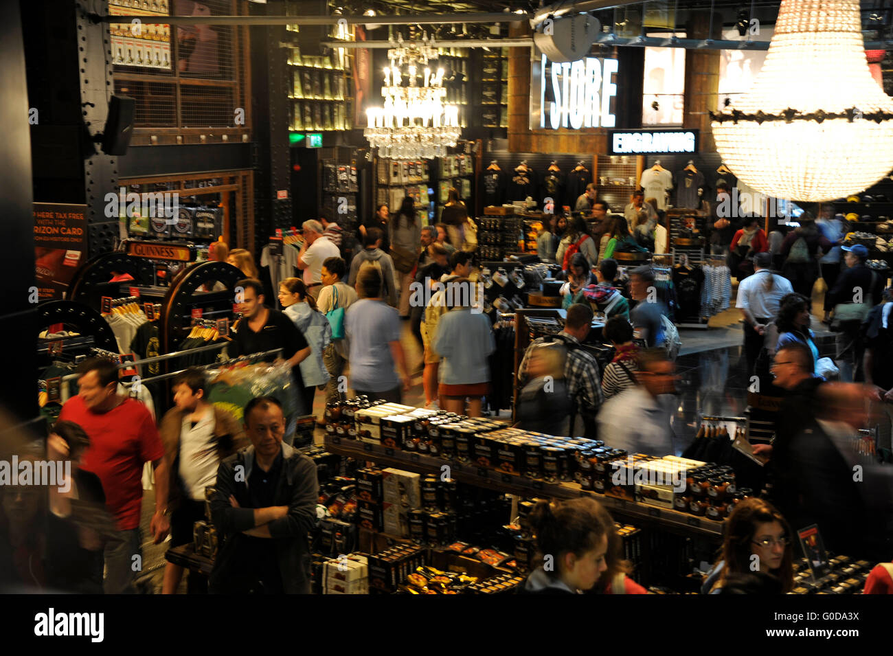 The Store at The Guinness Storehouse, Dublin city, Ireland Stock Photo
