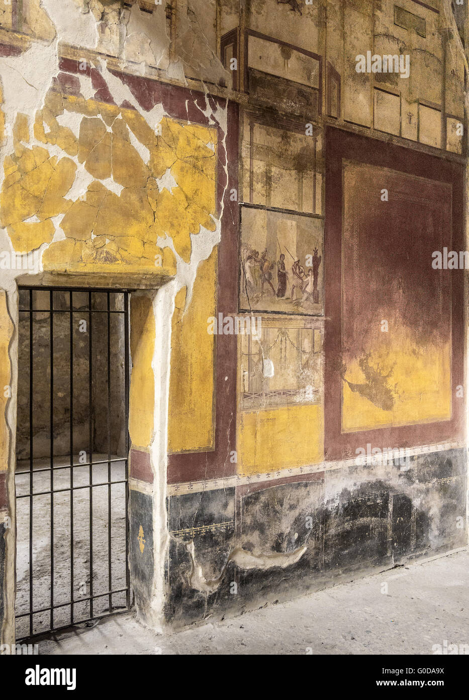 In The House of Menandro Pompeii Campania Italy Stock Photo