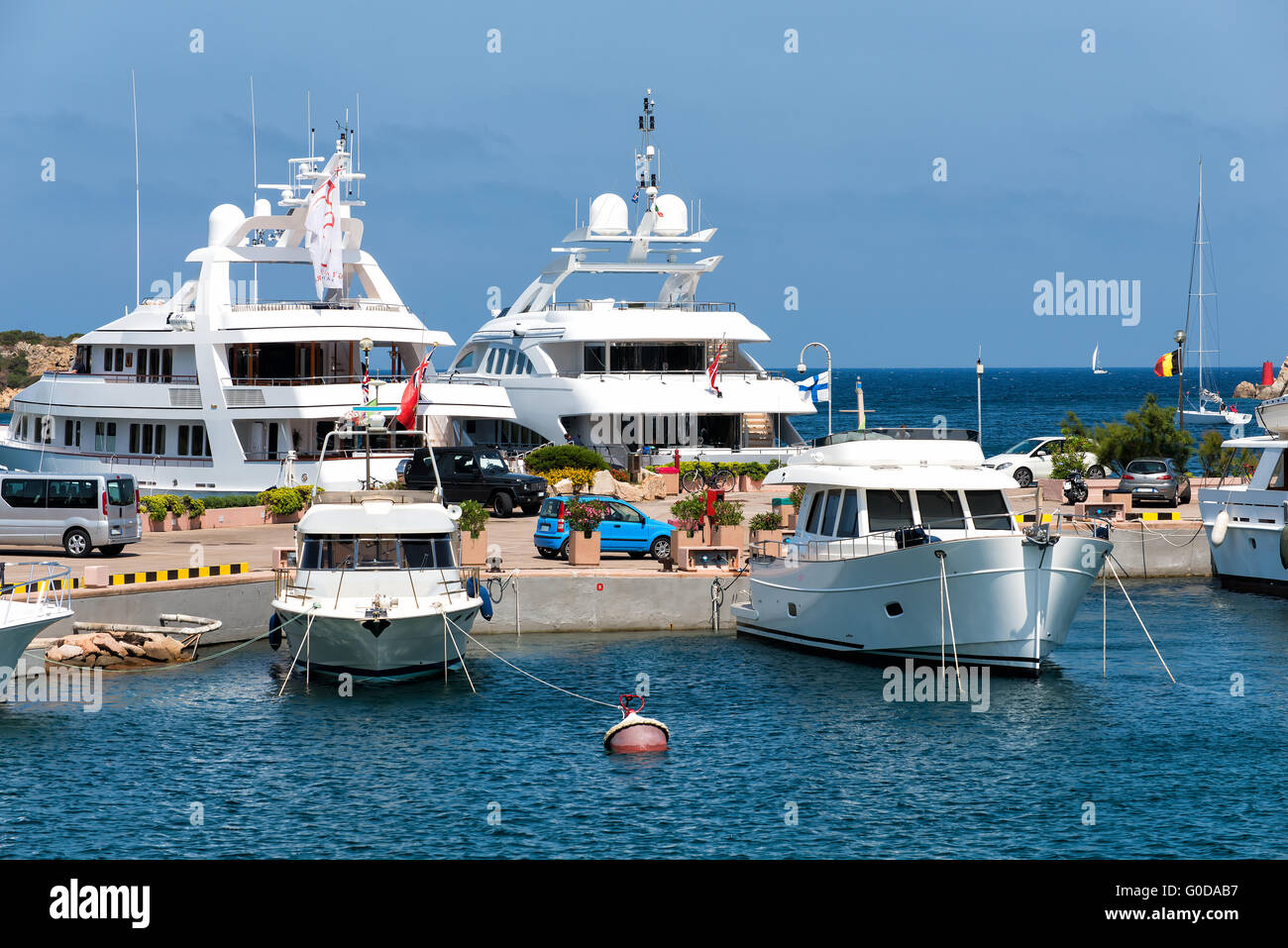 luxury yachts Stock Photo