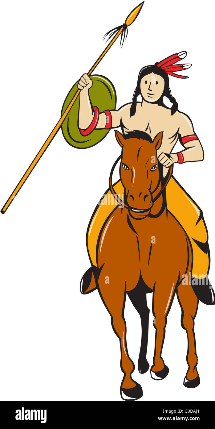 indian brave clipart
