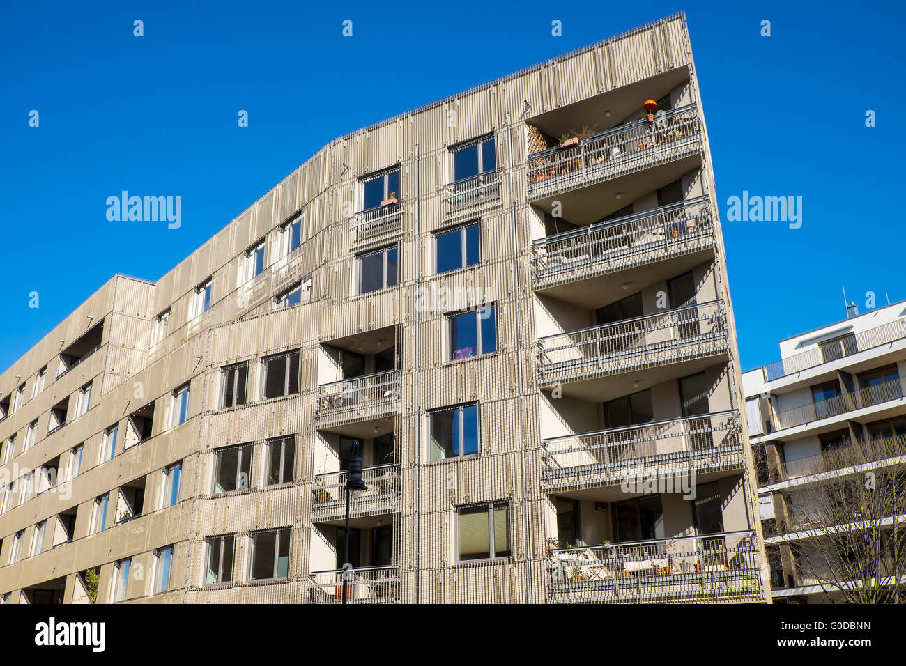 New apartment building in Berlin Stock Photo - Alamy