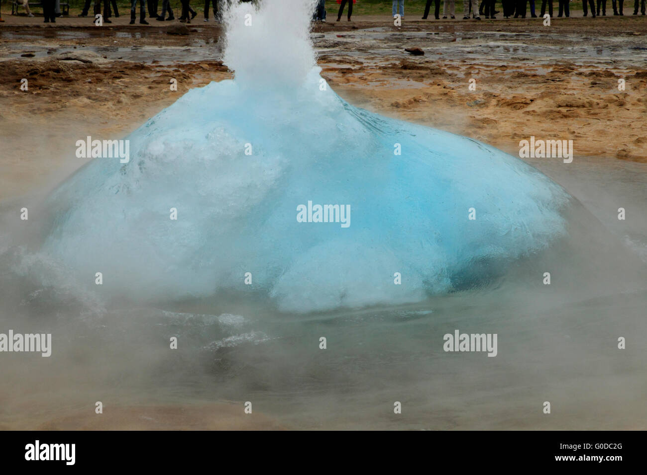 Strokkur Geyser Iceland Stock Photo - Alamy