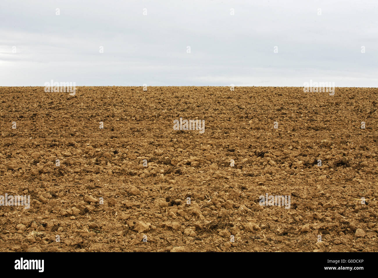 Plowed field, ploughed field, Germany Stock Photo