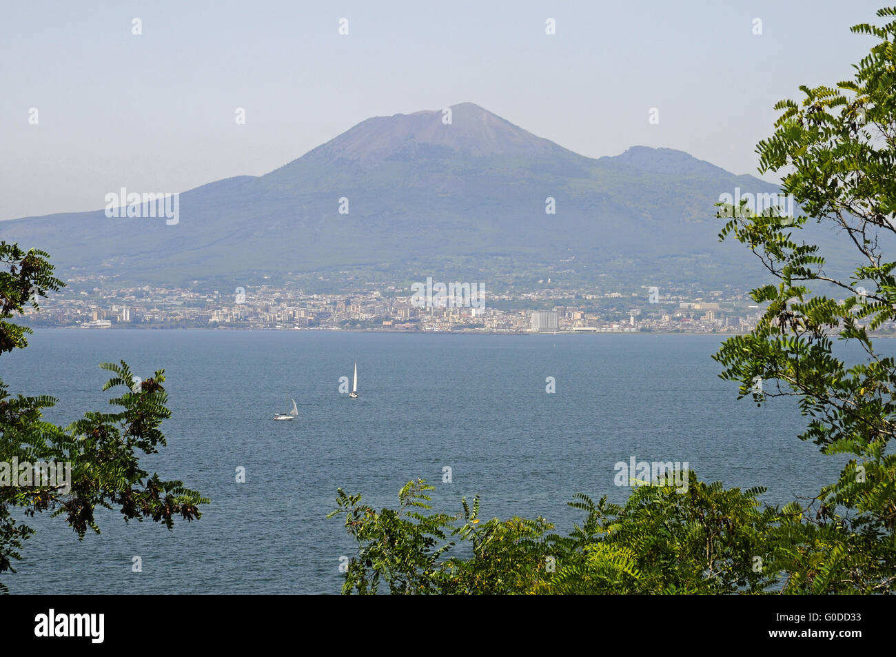Mount Vesuvius, Bay of Naples, Italy, Europe Stock Photo