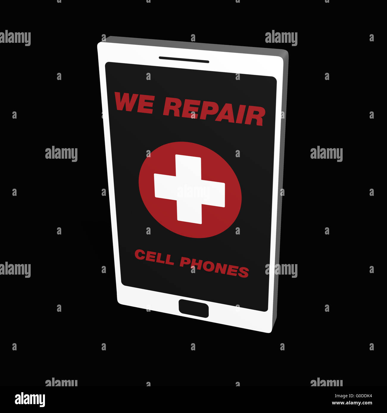 we repair mobile phones Stock Photo Alamy