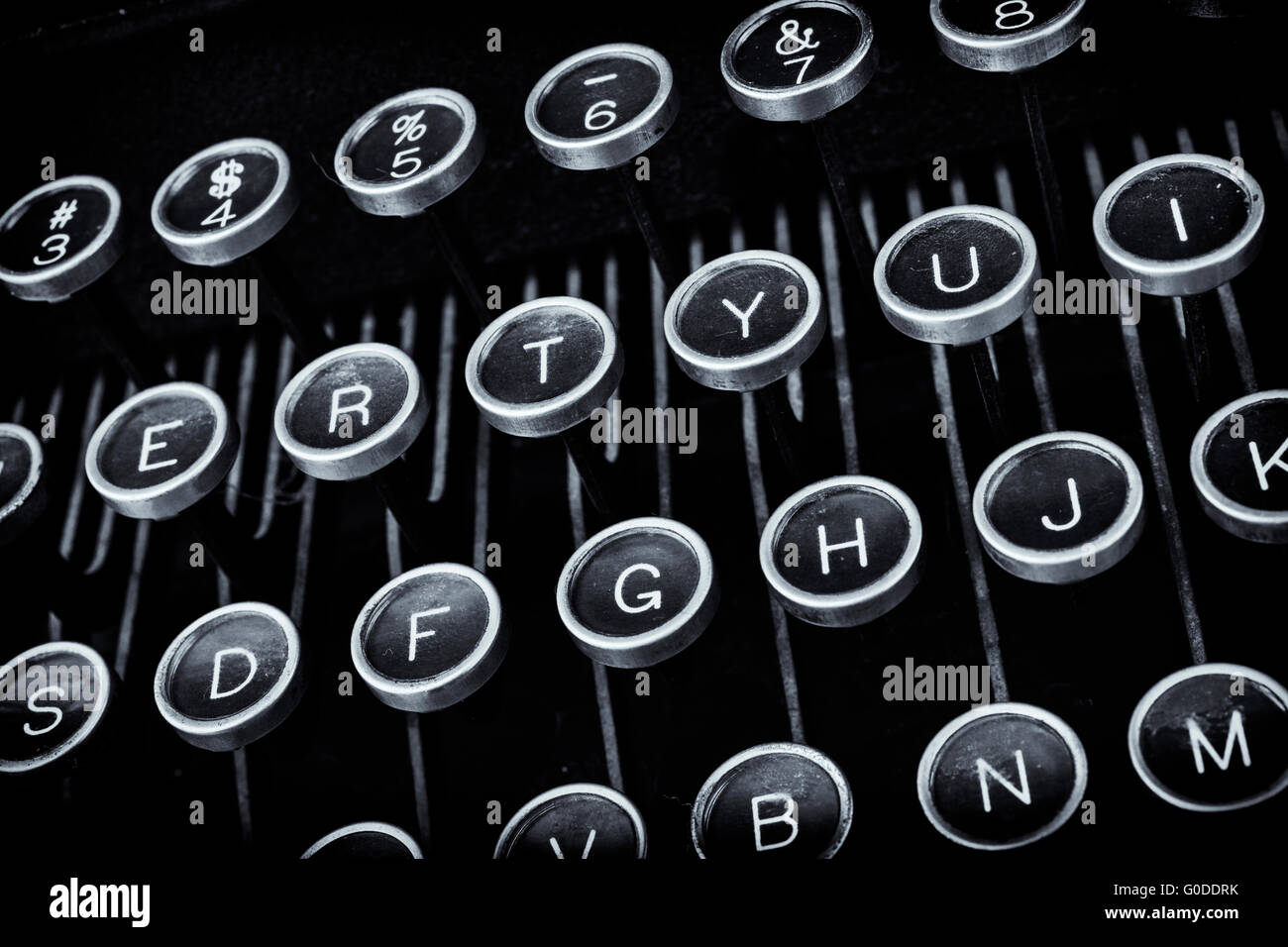 Antique Typewriter keys Stock Photo Alamy