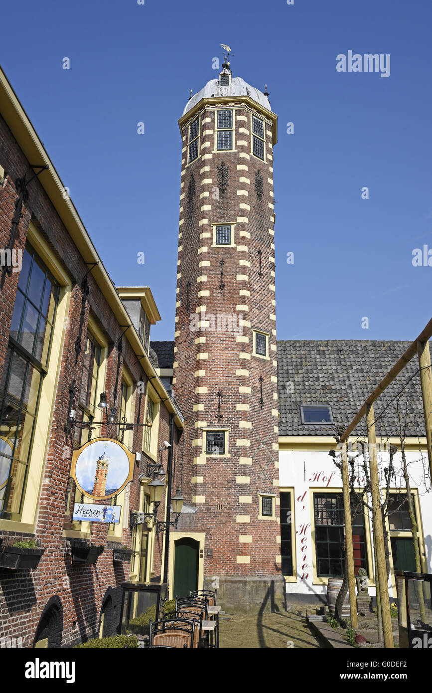 History Building Tower historic building, Tower, Alkmaar, The Netherlands Stock Photo - Alamy