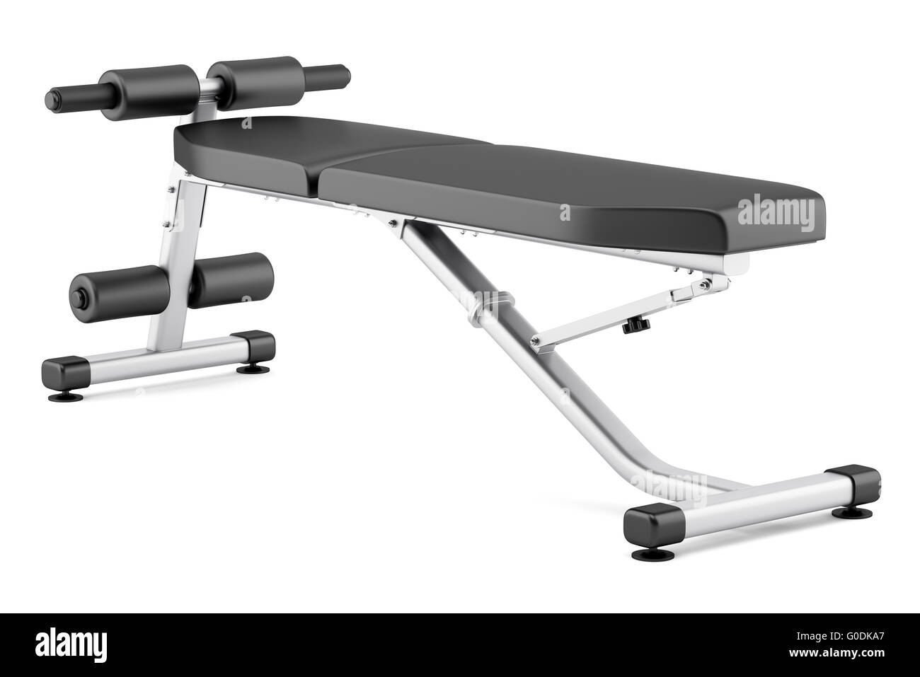 adjustable gym bench isolated on white background Stock Photo Alamy