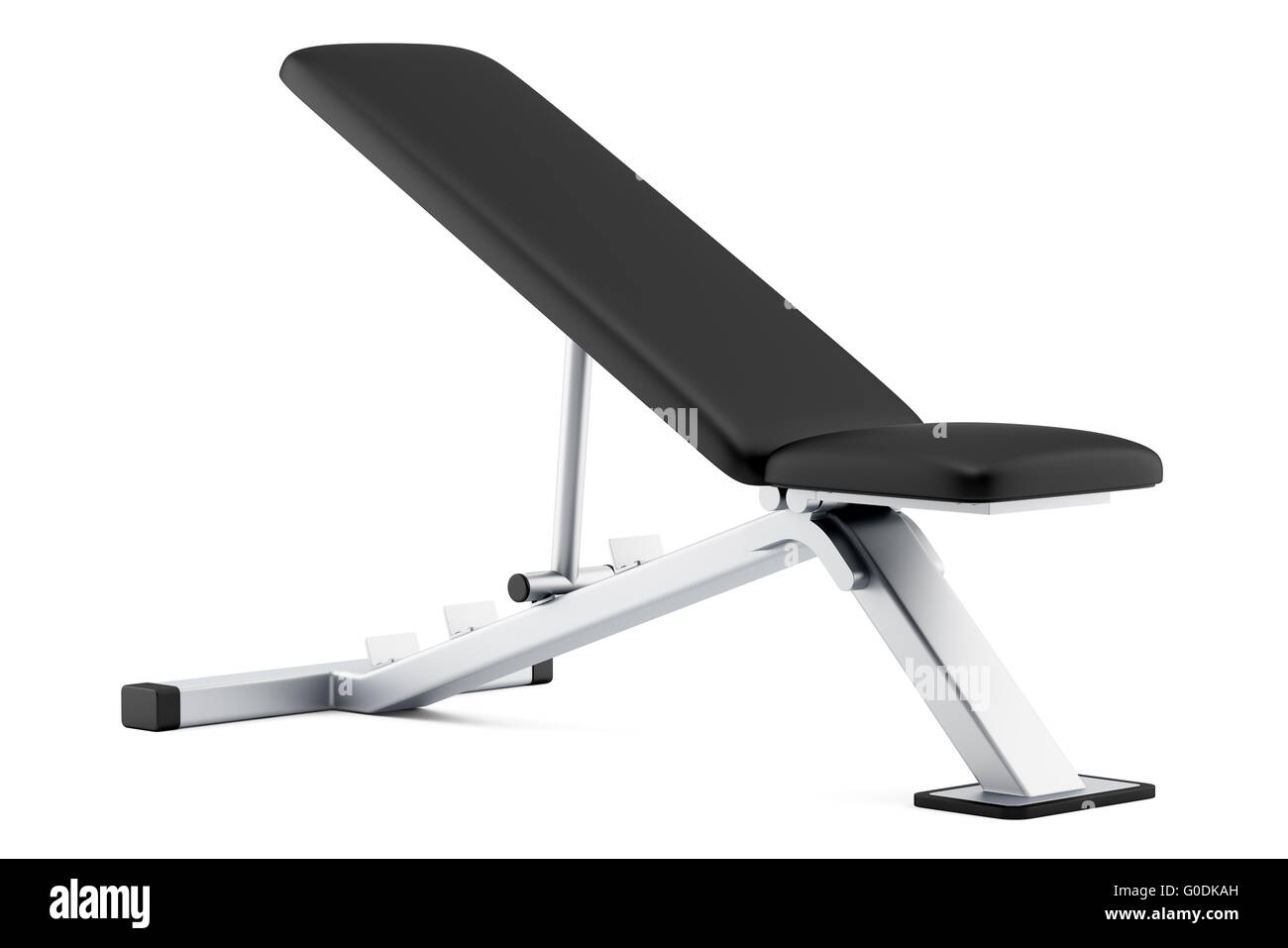 adjustable gym bench isolated on white background Stock Photo Alamy