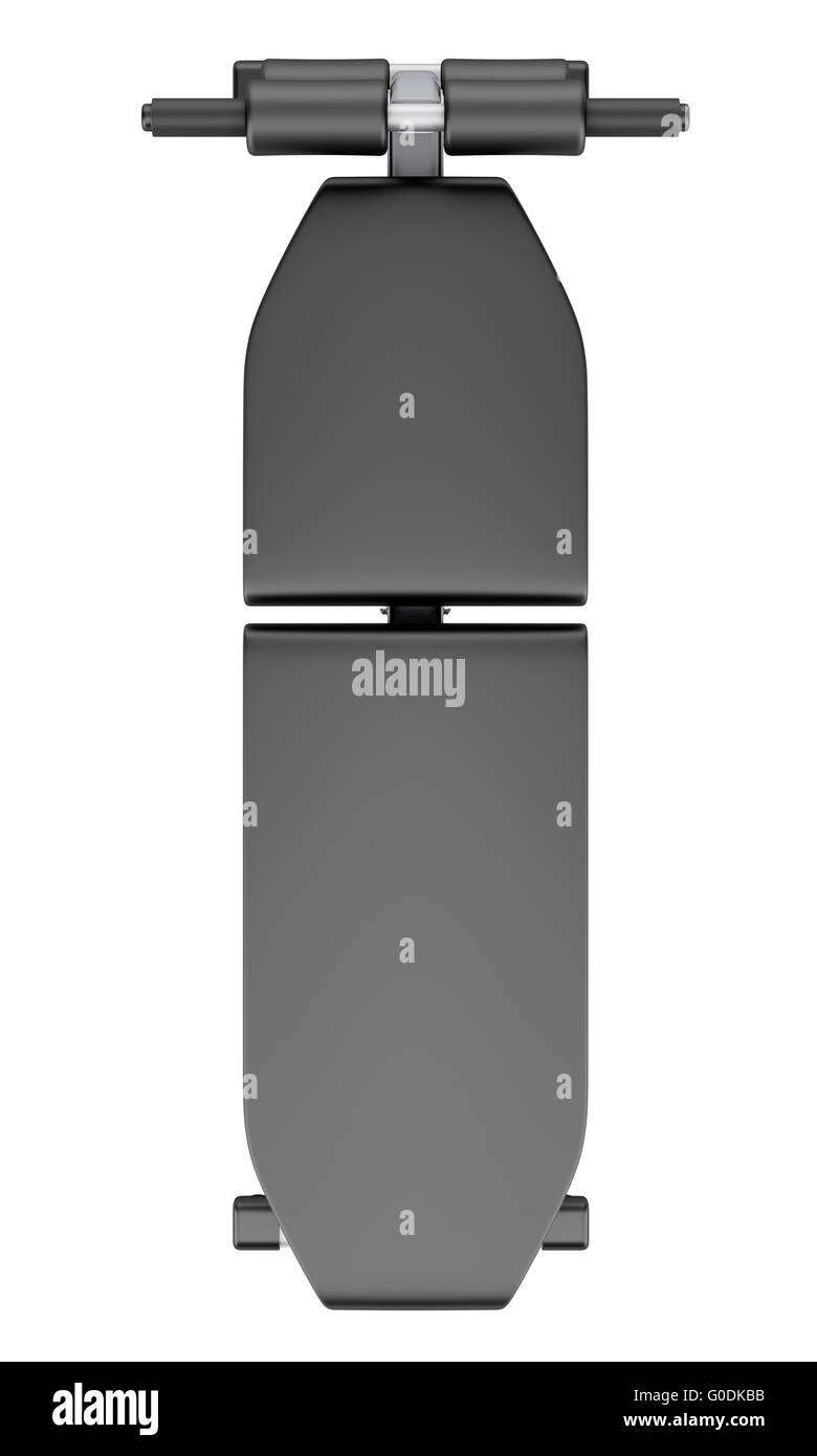 top view of adjustable gym bench isolated on white Stock Photo Alamy