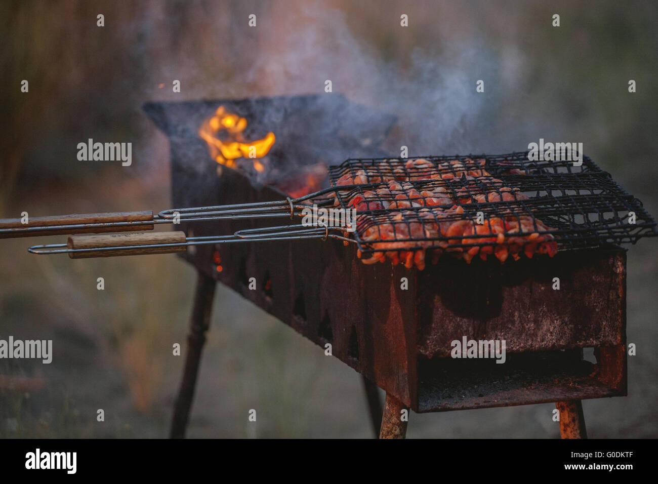 Charcoal bbq grill tools hi-res stock photography and images - Alamy