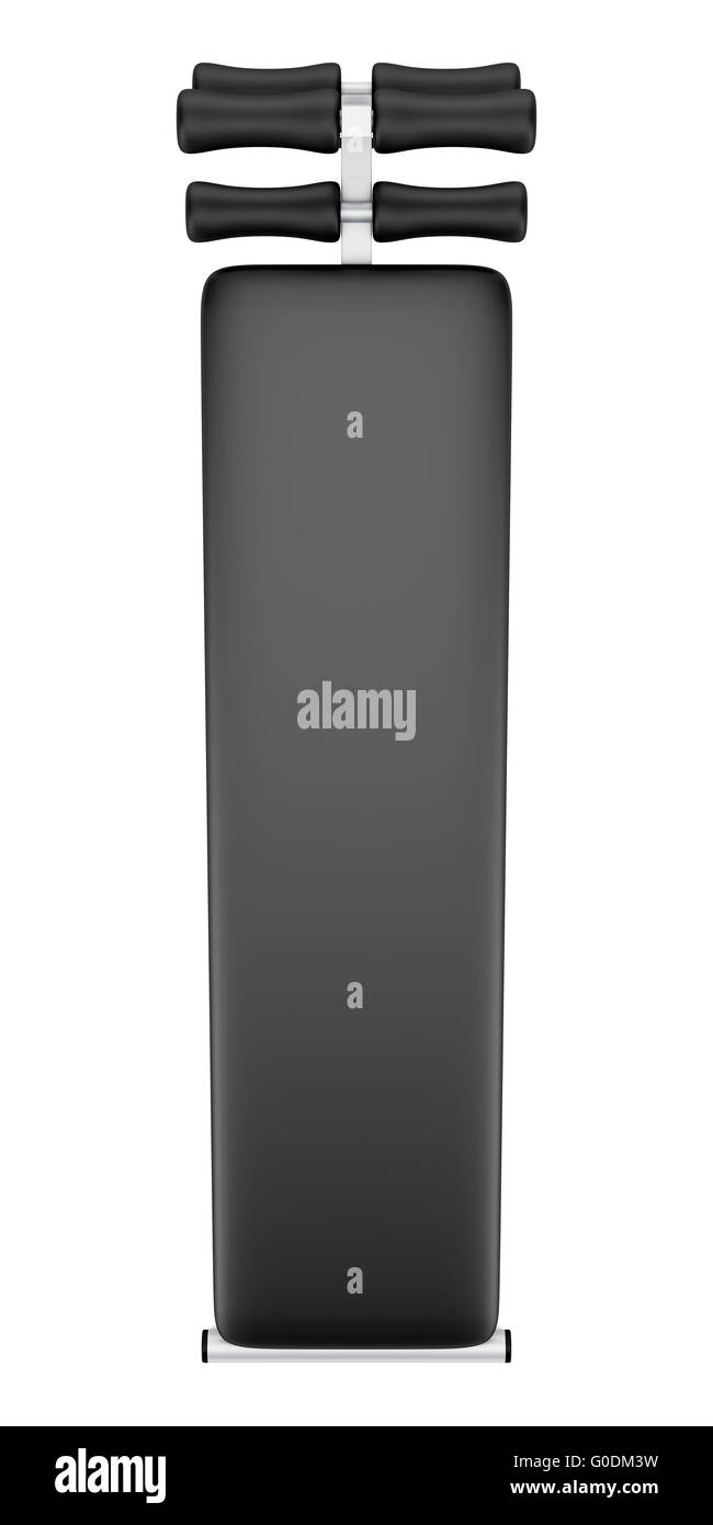 top view of abdominal gym bench isolated on white Stock Photo Alamy