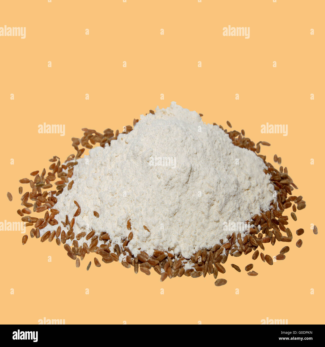 Flour with cereal grains Stock Photo Alamy