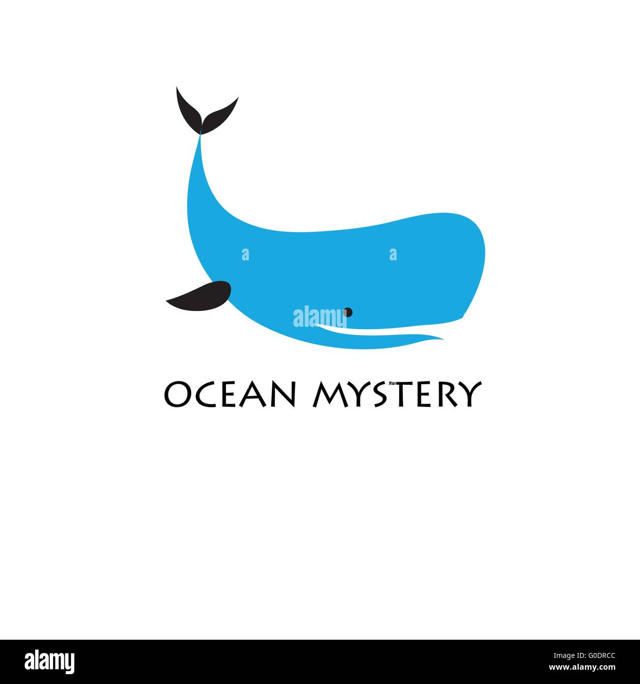 Symbol of the blue whale Stock Vector Image & Art - Alamy