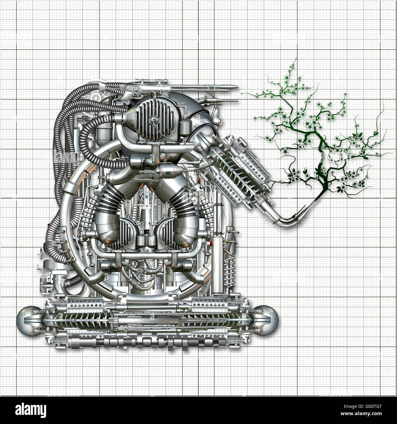 Mechanics and Nature Stock Photo - Alamy