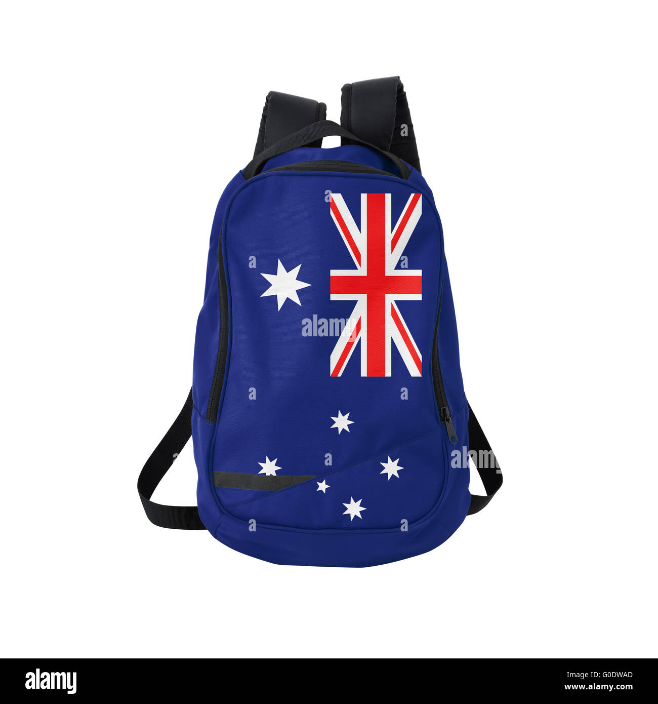 Australian flag backpack isolated on white Stock Photo - Alamy