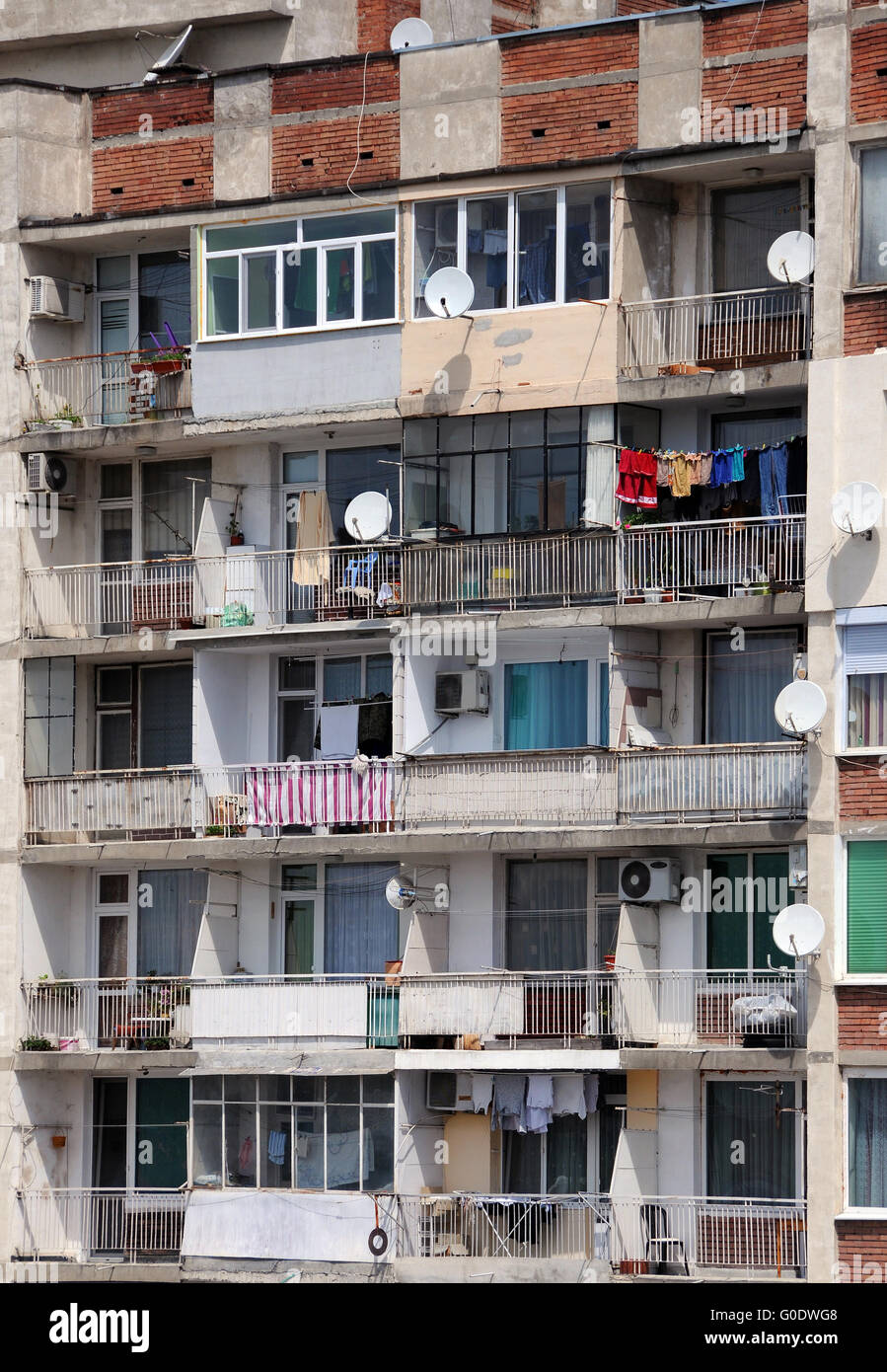 Apartment House in Bulgaria Stock Photo Alamy
