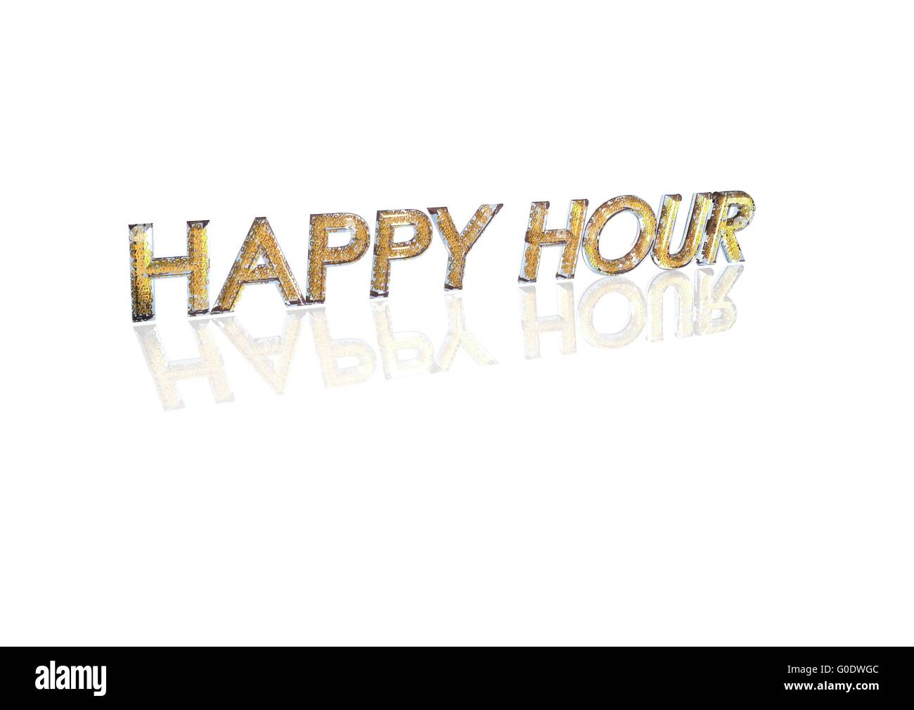 Word Happy hour made from percentage symbols Stock Photo Alamy