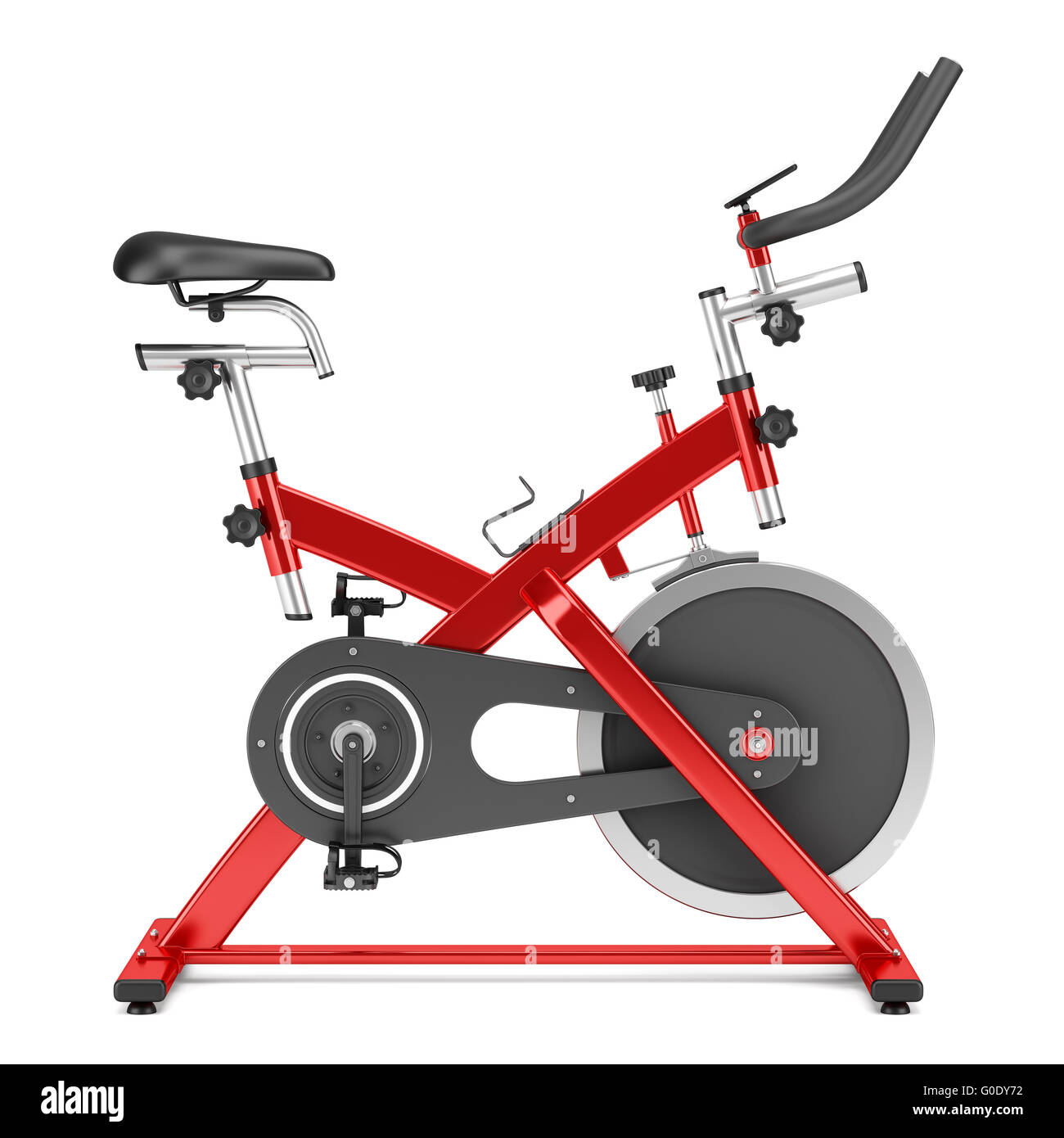 white stationary bike