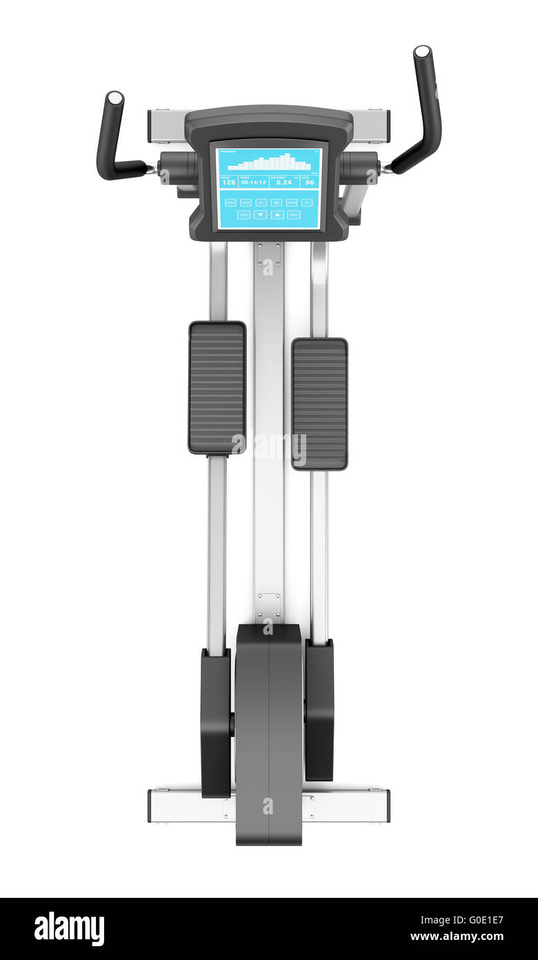 elliptical cross trainer isolated Stock 