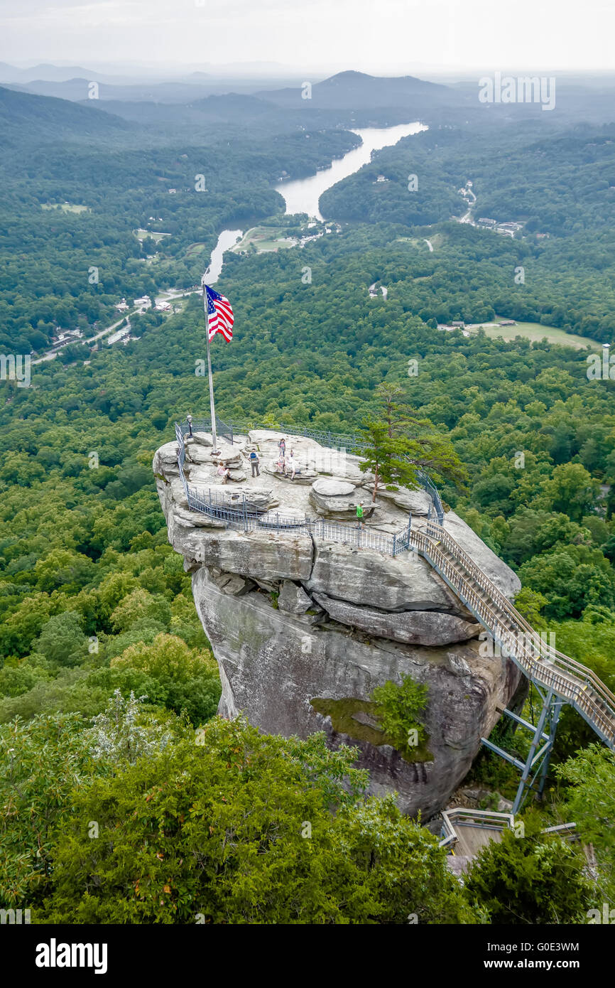 lake lure and chimney rock landscapes Stock Photo - Alamy