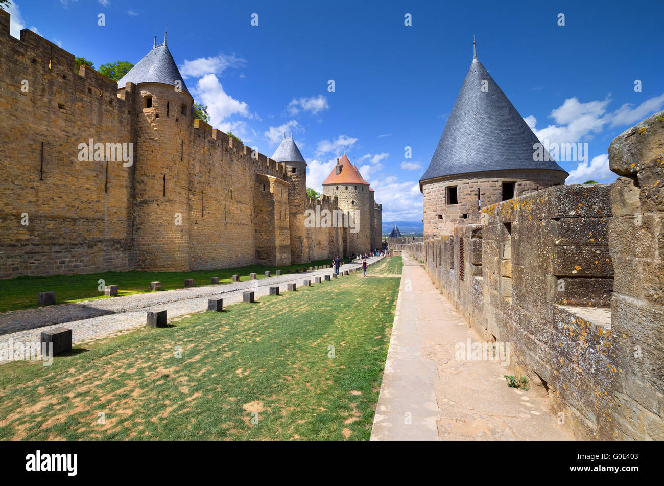 The medieval town of Carcassonne, France Stock Photo - Alamy