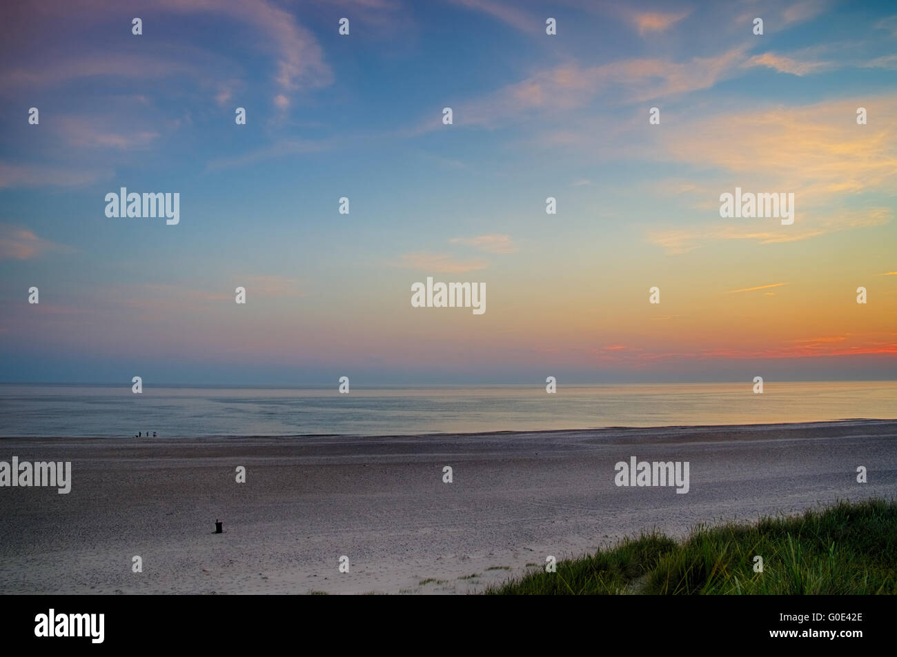 Sunset at the north sea Stock Photo - Alamy