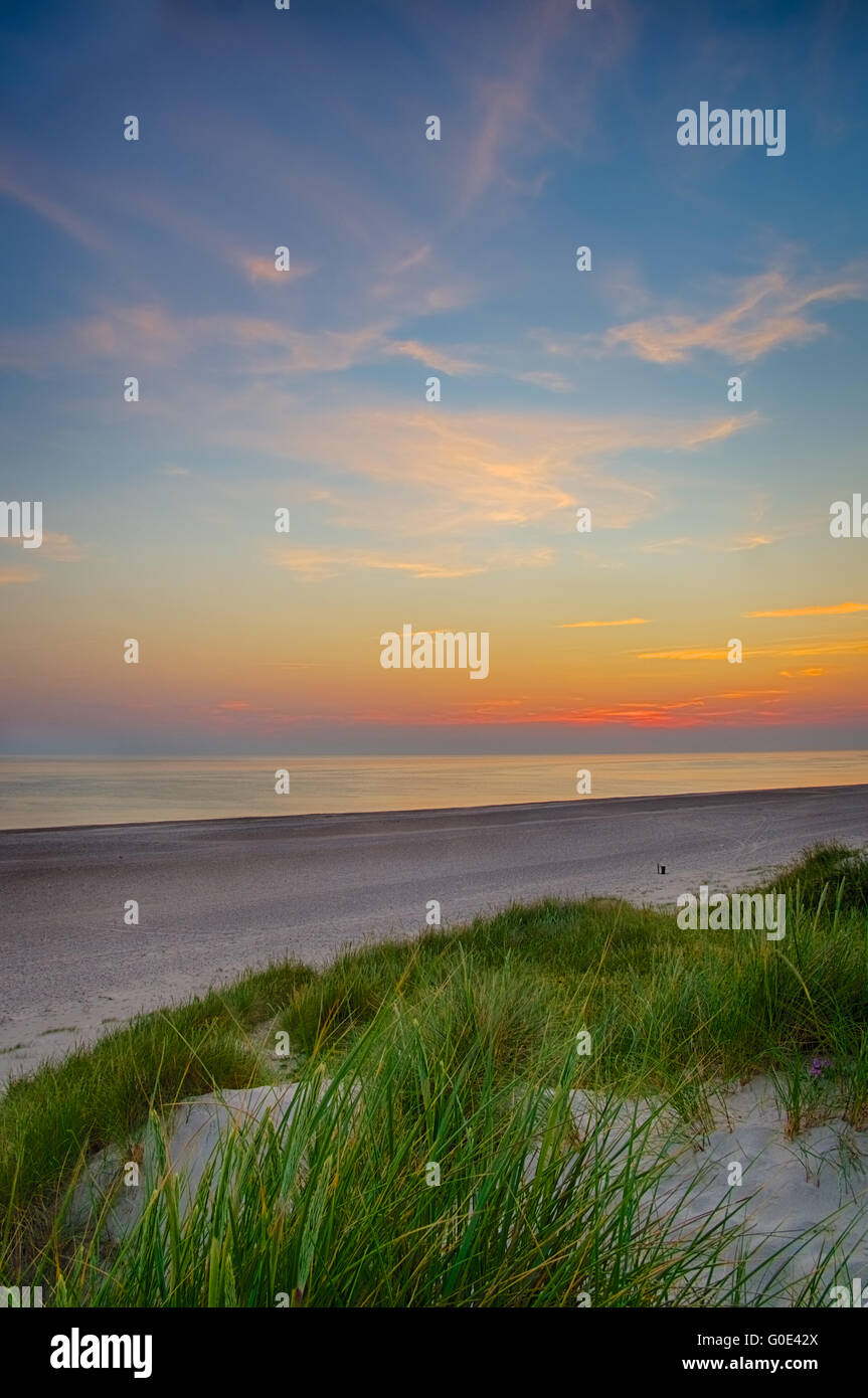 Sunset at the north sea Stock Photo - Alamy