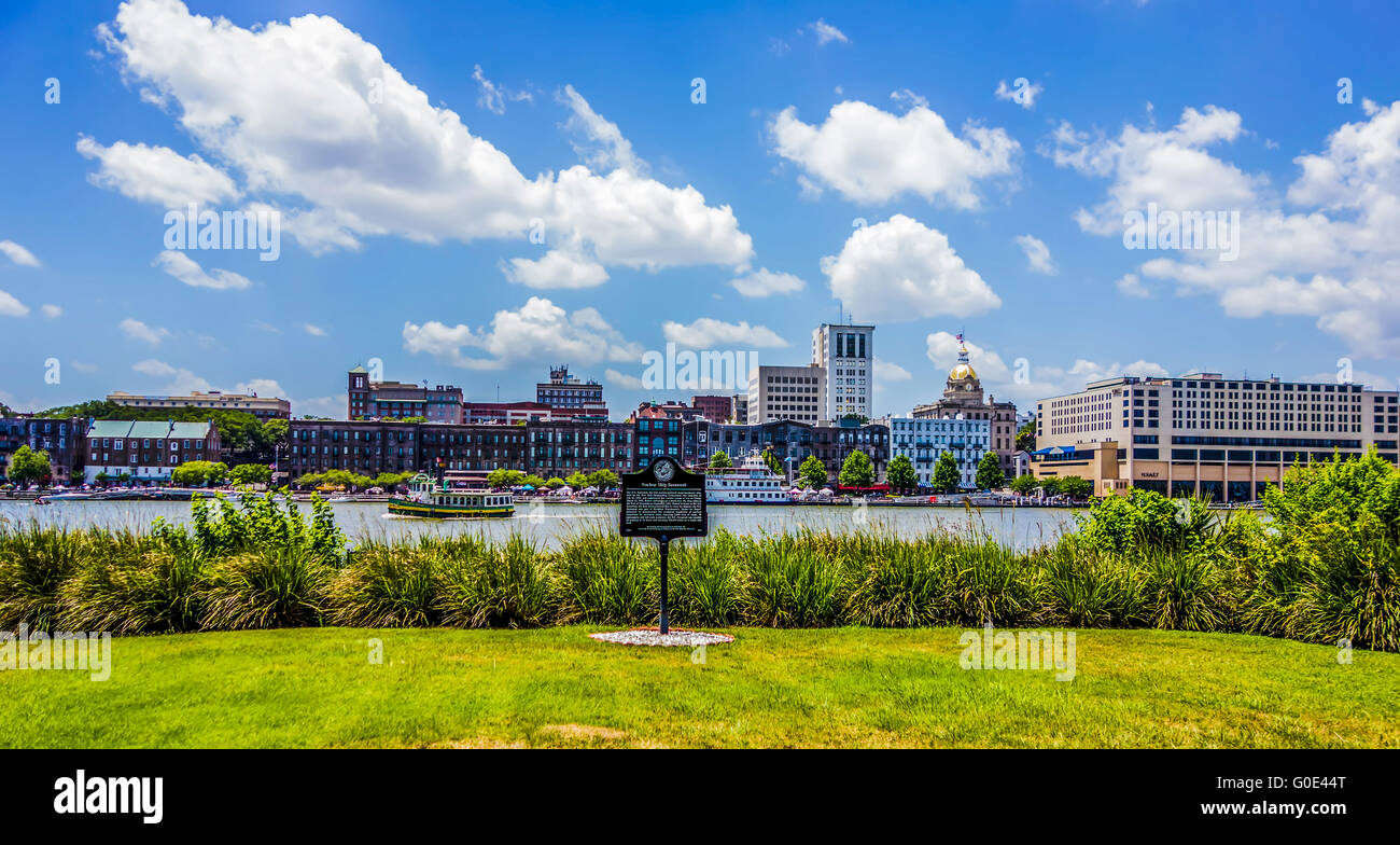 savannah waterfront scenes Stock Photo Alamy