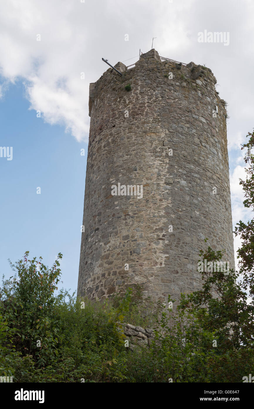 Burg Waxenberg in Upper Austria - lookout tower Stock Photo
