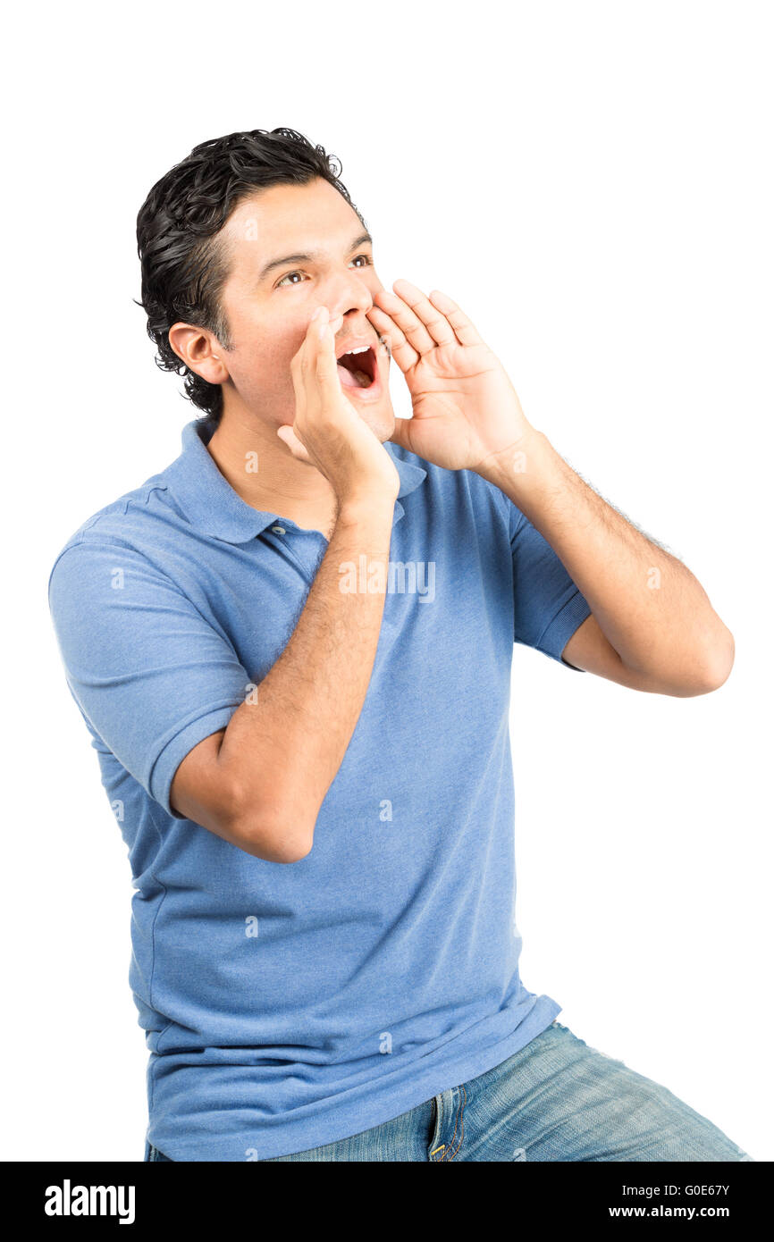 Hands cupped around mouth hires stock photography and images Alamy