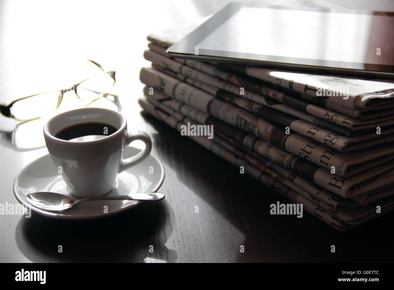good morning coffee Stock Photo