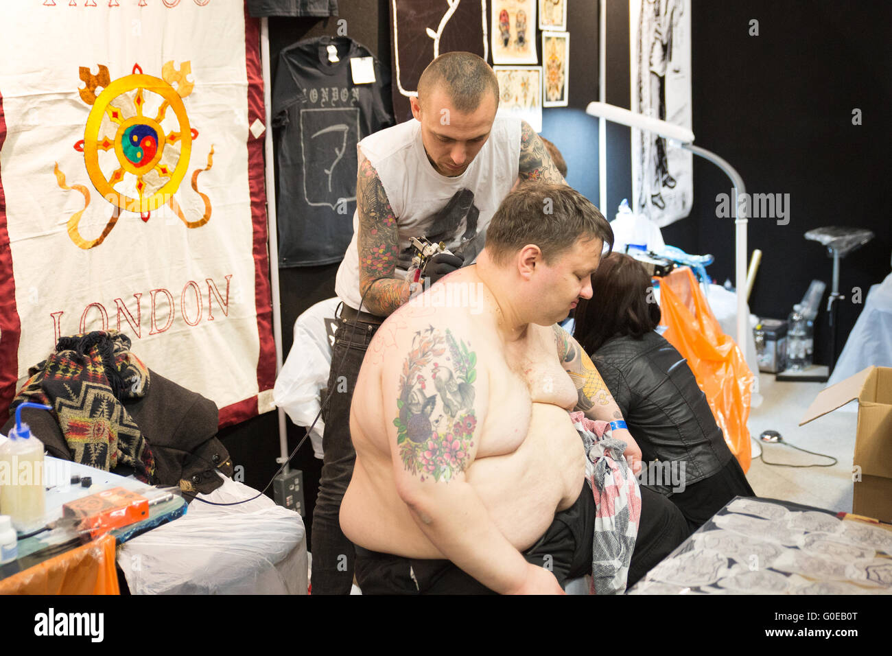 Brighton UK 30th April 2016- Brighton Tattoo Convention Credit:  Jason Richardson/Alamy Live News Stock Photo