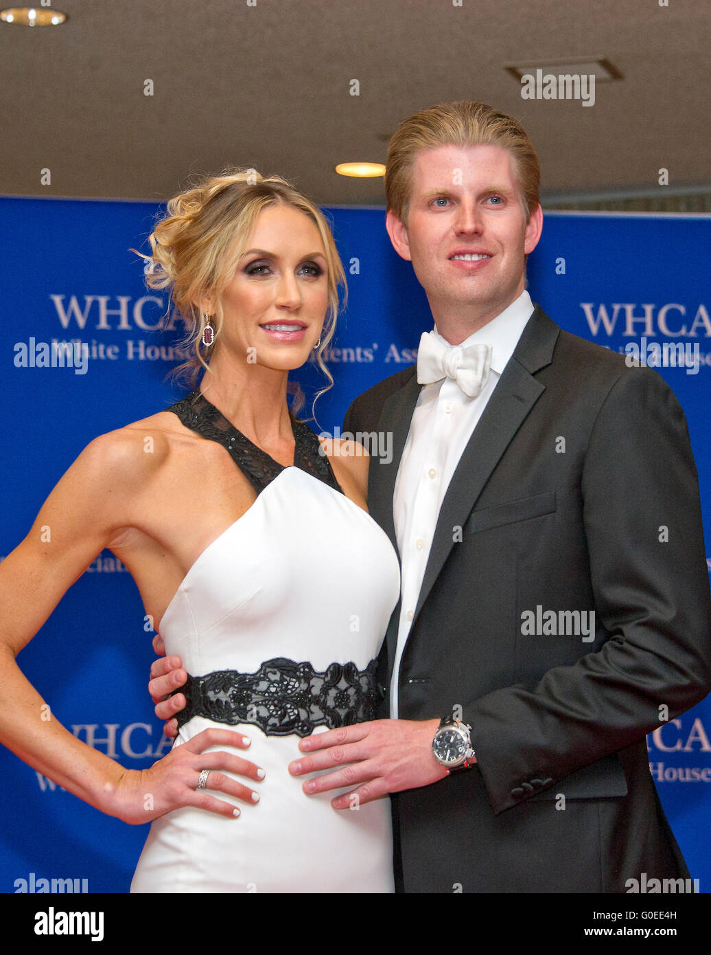 Lara Yunaska and Eric Trump arrive for the 2016 White House