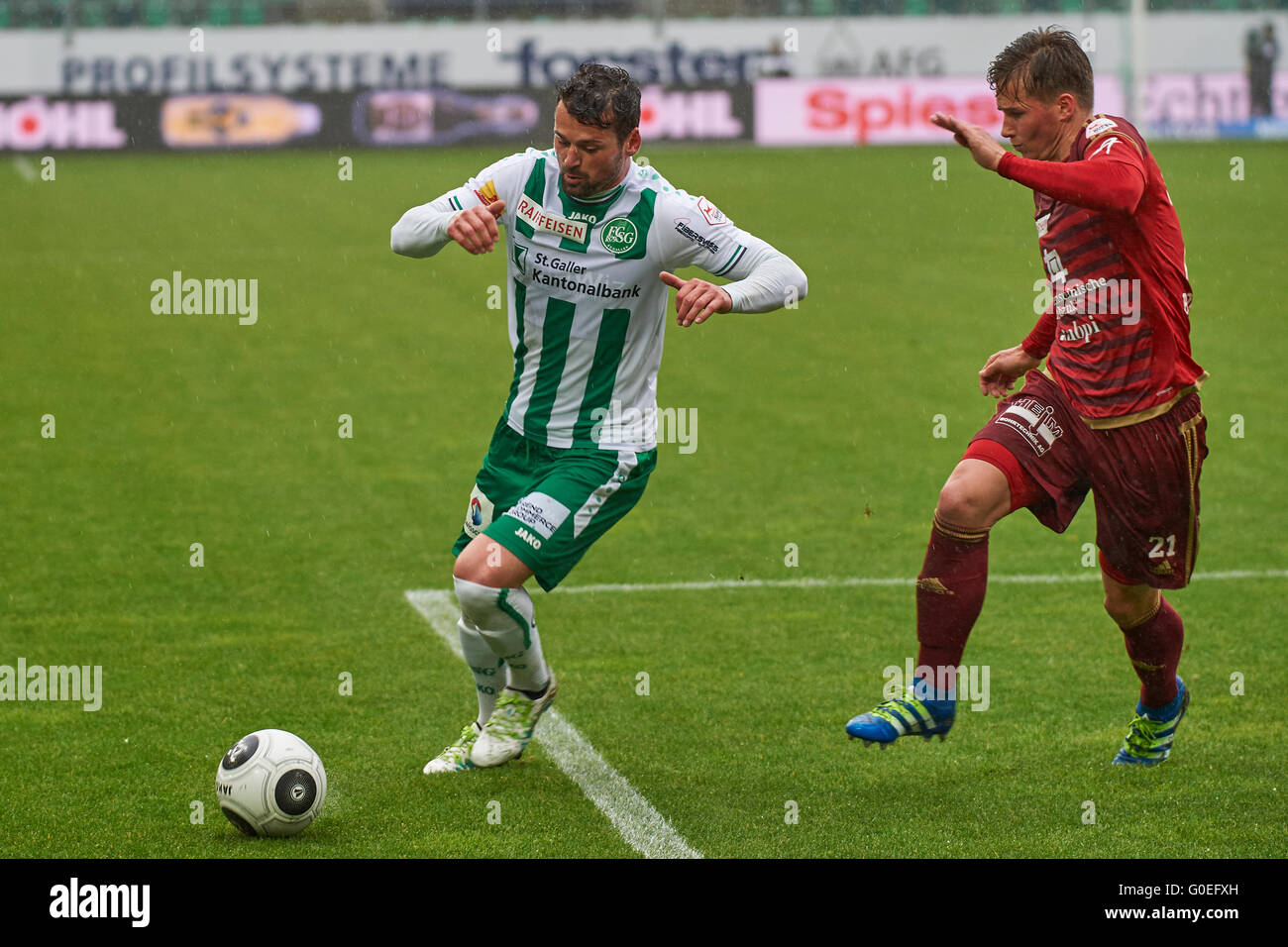 Maillot FC St Gallen 2014/2015 Domicile, Porté En Match Par Bunjaku #10, JAKO