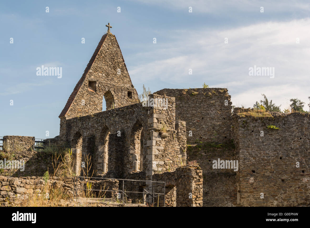 Church of knight's castle Schaunberg - Austria Stock Photo