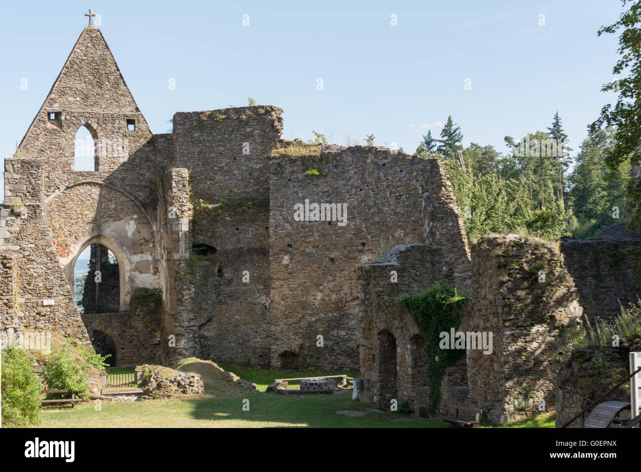 Burg Schaumberg from the Middle Ages - Austria Stock Photo
