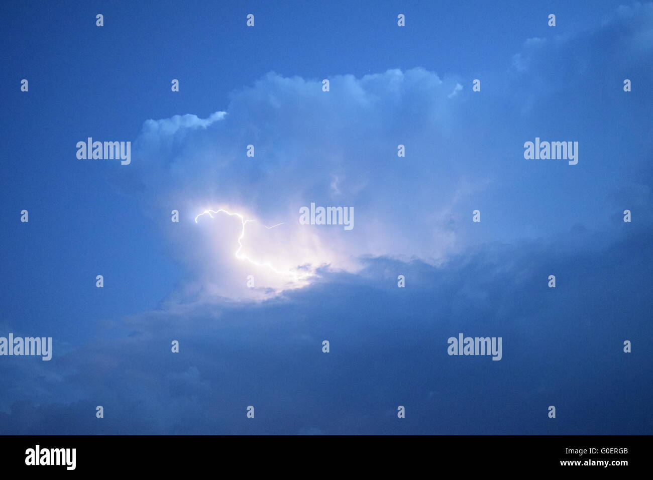 Lightnings in storm clouds Stock Photo - Alamy