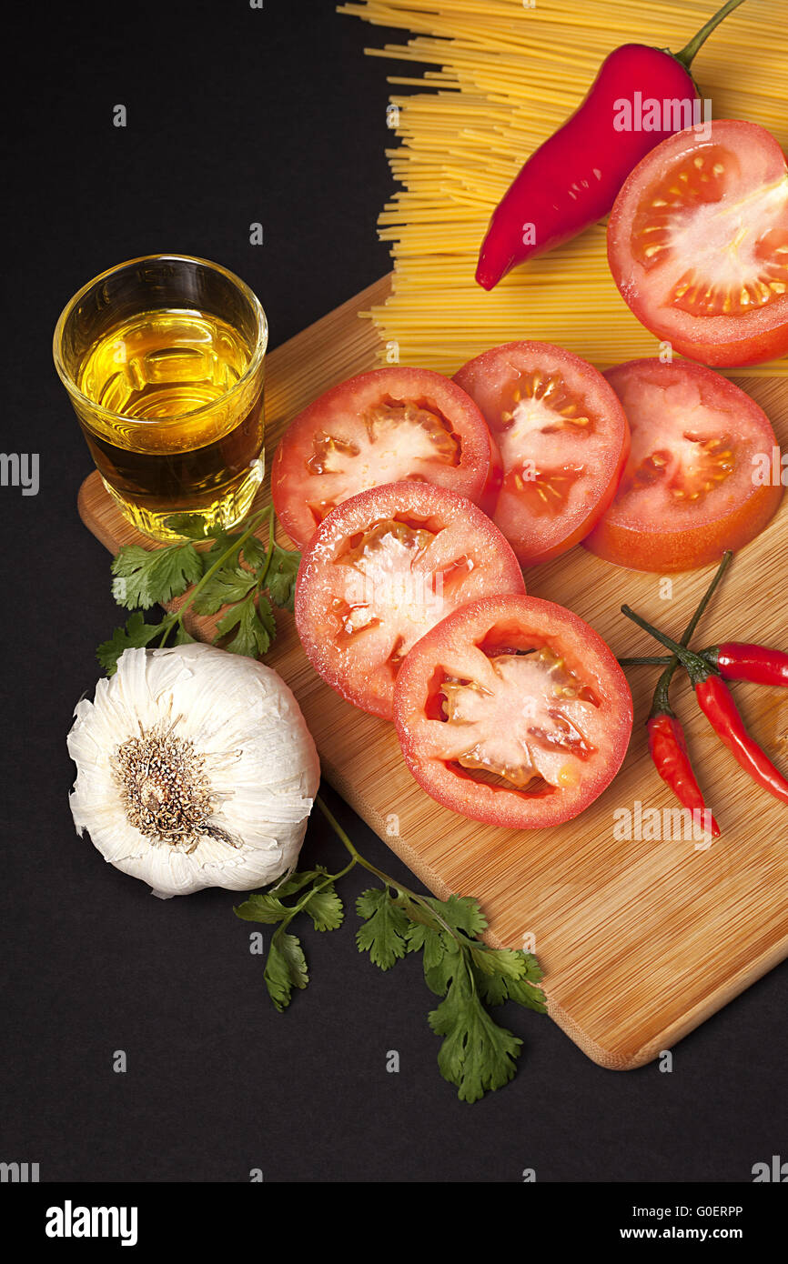 Italian Pasta Ingredients Stock Photo Alamy