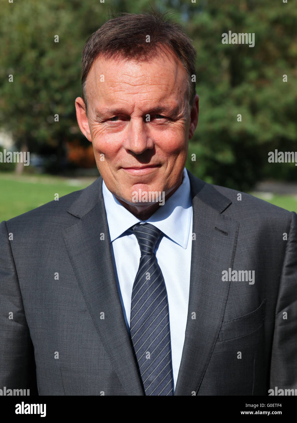 SPD parliamentary group chairman Thomas Oppermann Stock Photo