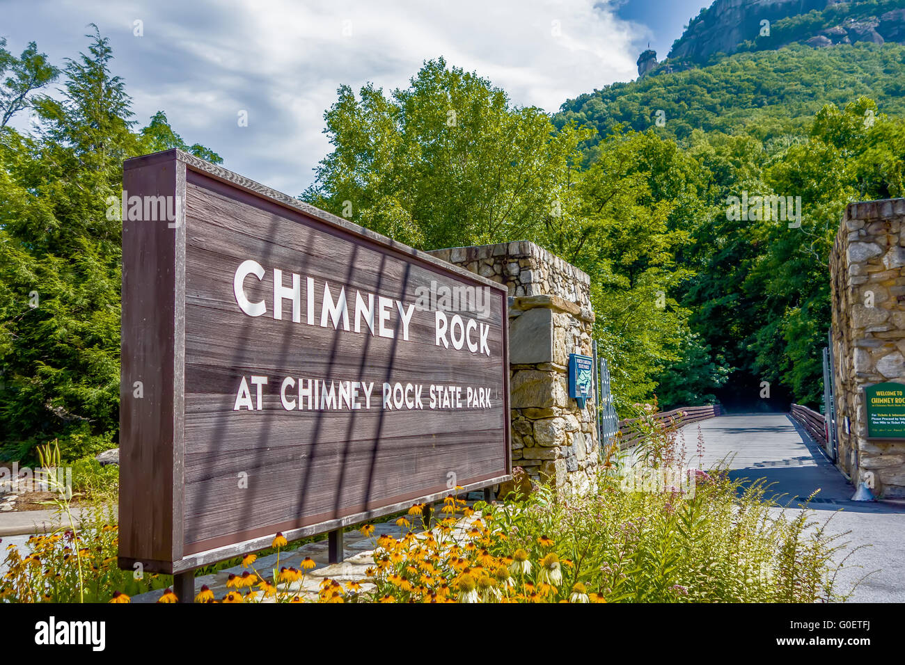 Chimney rock american flag hi-res stock photography and images - Alamy