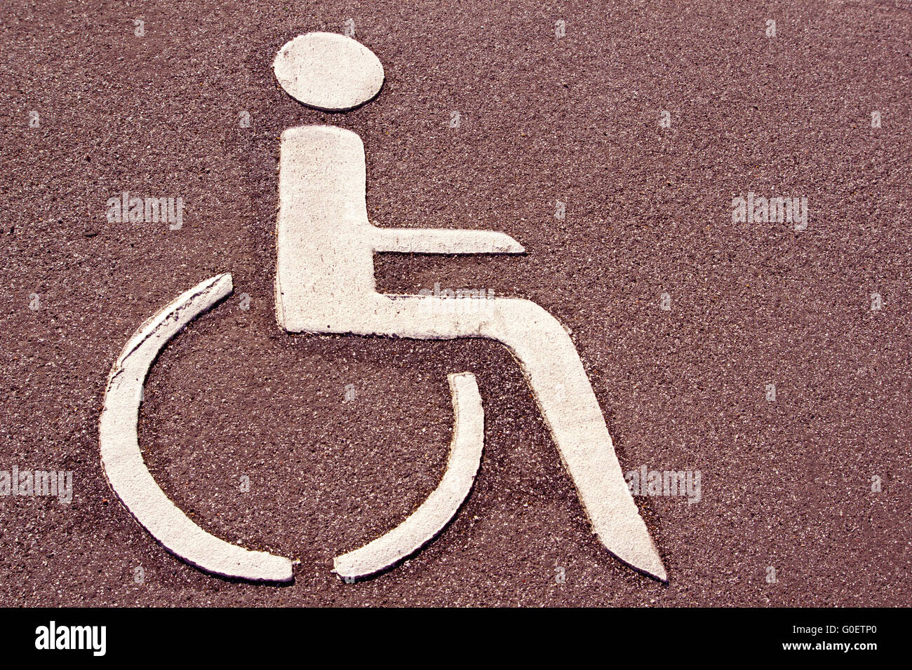 Handicapped Parking Stock Photo