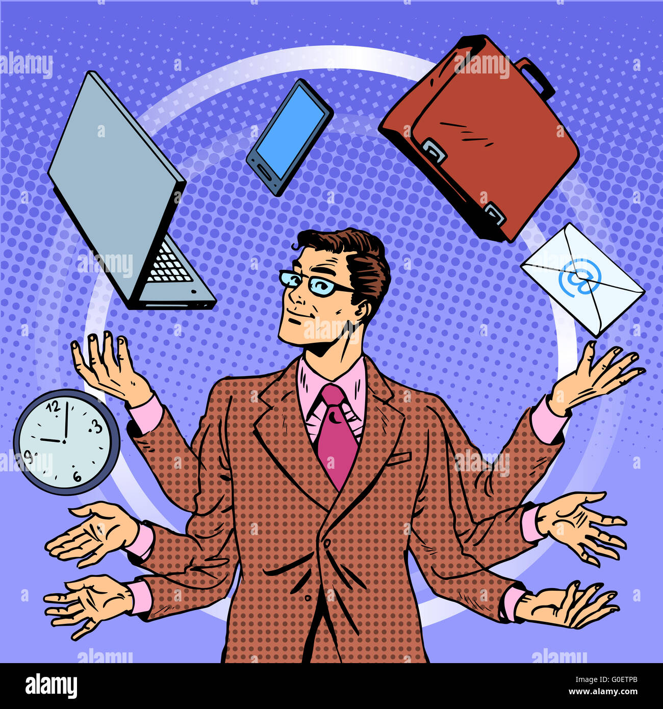 Time Management Cartoon High Resolution Stock Photography and Images