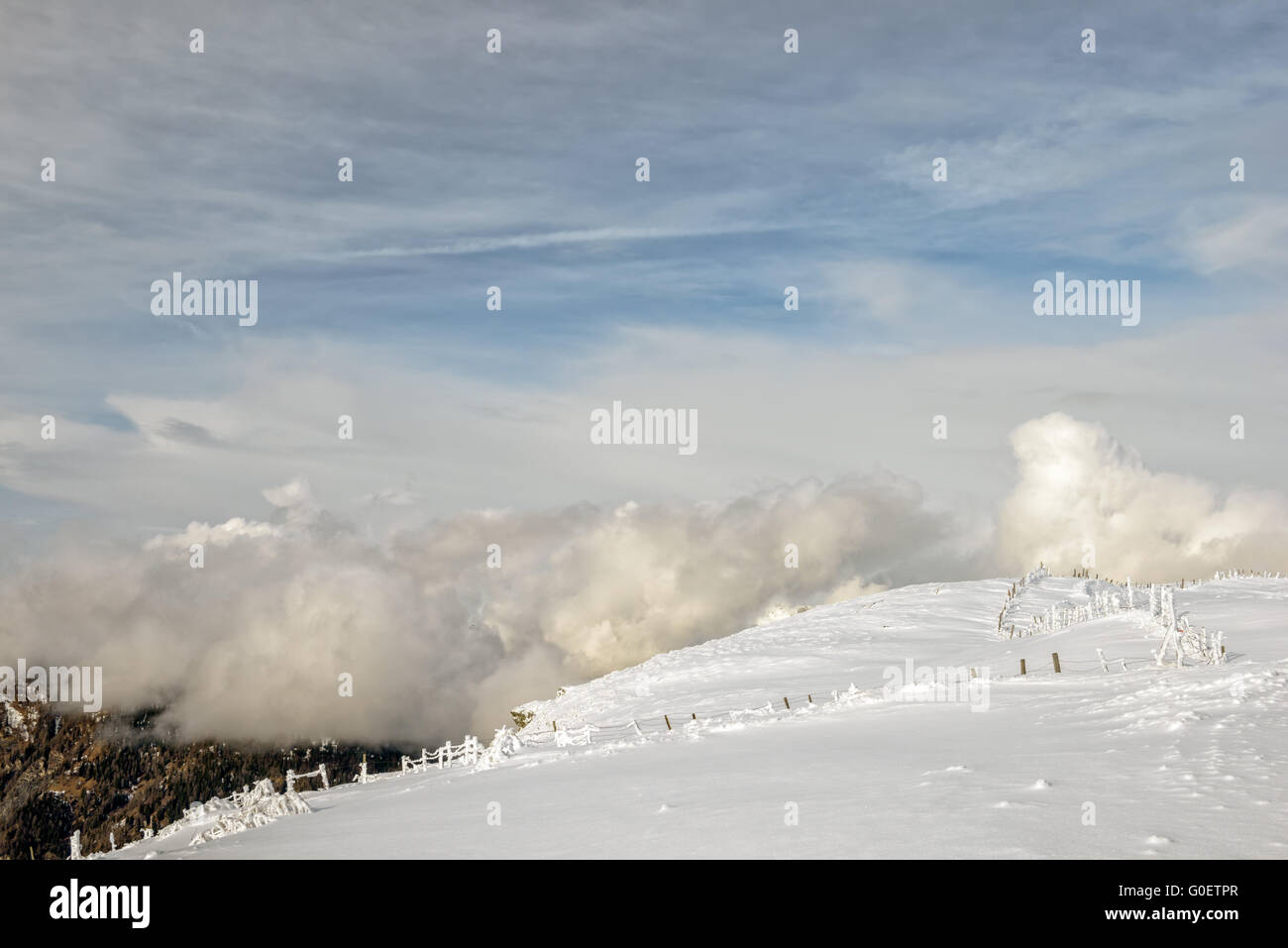 Mountain landscape in Austrian Alps Stock Photo