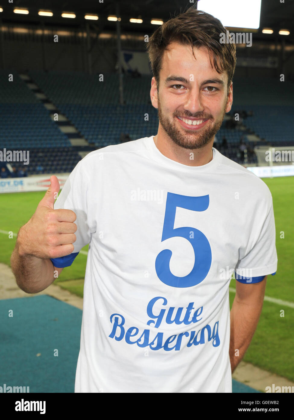 German footballer Christian Beck (1.FC Magdeburg) Stock Photo