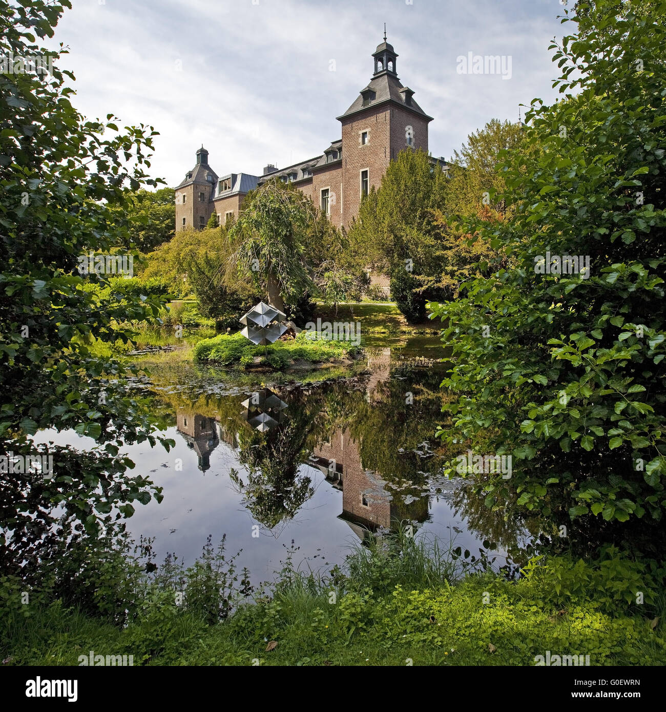 Castle Neersen Willich Lower Rhine Germany Stock Photo